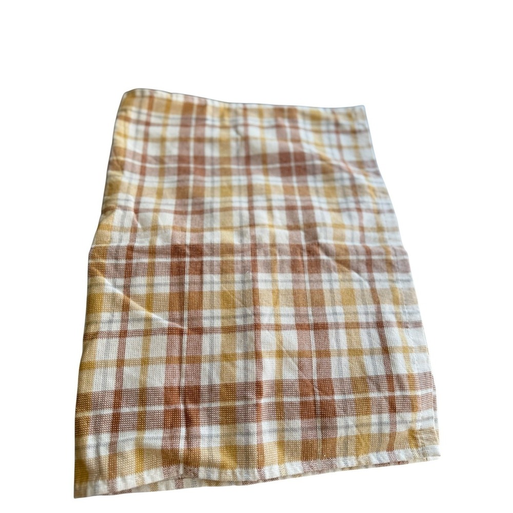 Oeko-Tex‎ Brown White Plaid Kitchen Towel